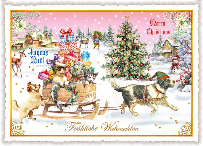 Merry Christmas – Fröhliche Weihnachten – Joyeux Noël - PK1353
