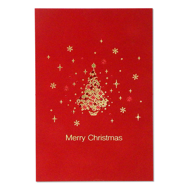 Christmas Tree - velvet postcard  *Limted stock
