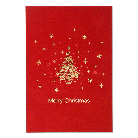 Christmas Tree - velvet postcard  *Limted stock