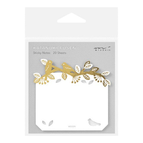 Die-cut Sticky Note - Stamping Bird - Midori