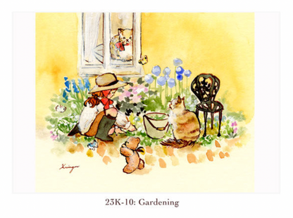 Gardening - Krimgen postcard