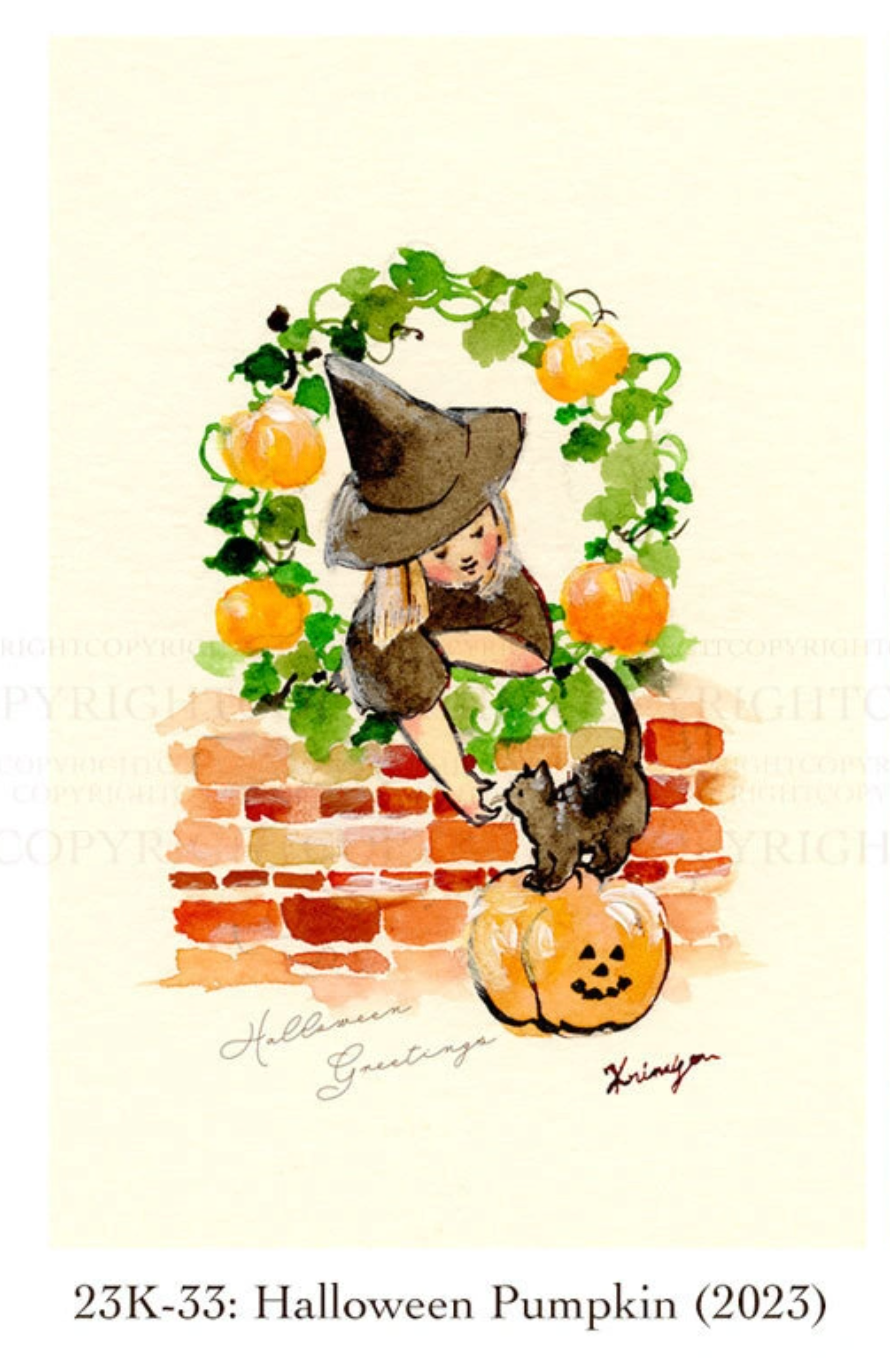 Halloween Pumpkin(2023) - Krimgen postcard