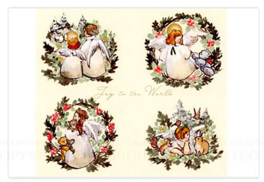 Angels in Wreaths -  Krimgen postcard