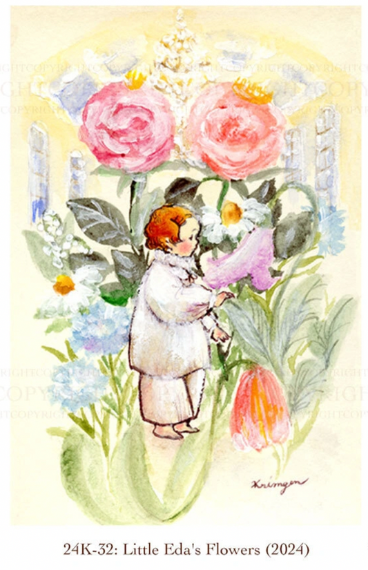 Little Eda's flower - Krimgen postcard