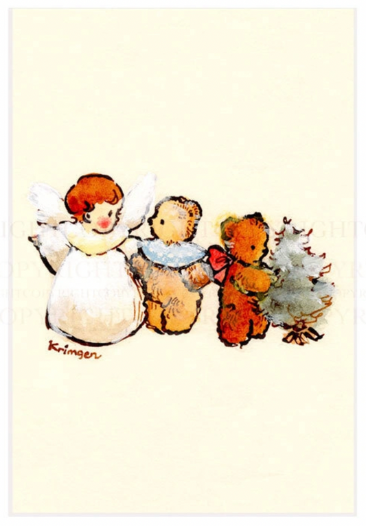 Baby Angel, Tree - Krimgen postcard