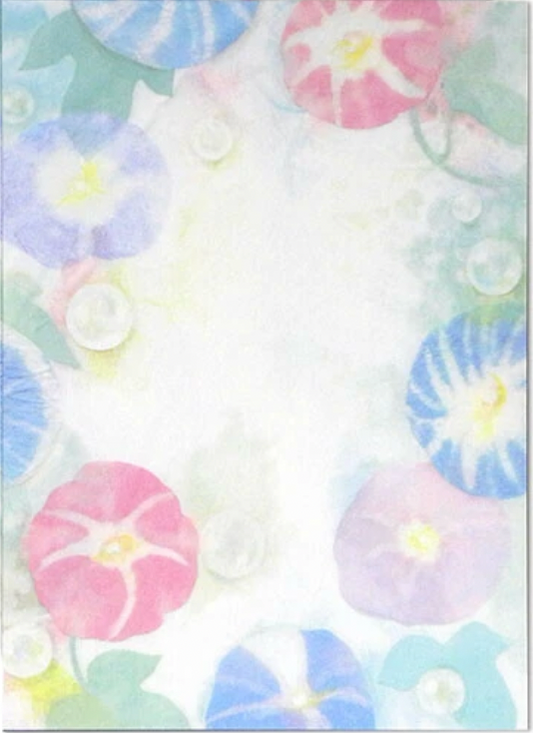 Morning glory - Summer Illustration Postcard