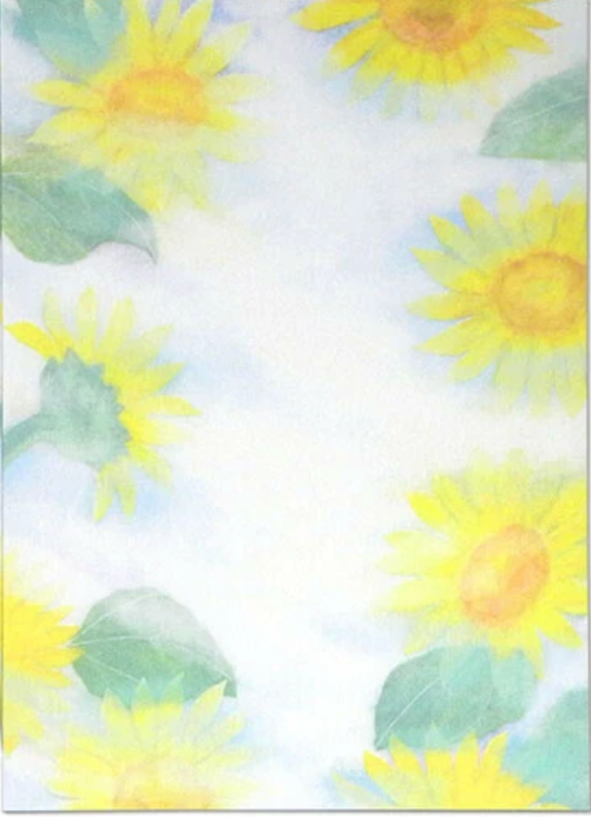Sunflowers - Summer Illustration Postcard