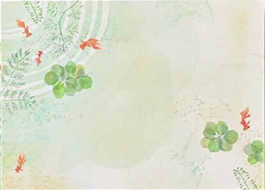 Dancing Goldfish - Summer Illustration Postcard