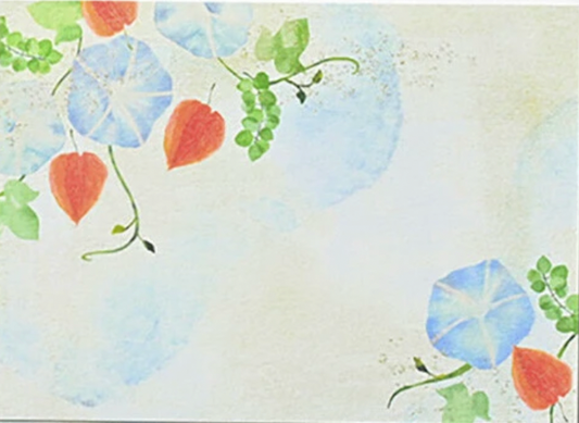 Morning Glory 2 - Summer Illustration Postcard