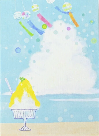 Chimes & Citrus Breeze - Summer Illustration Postcard