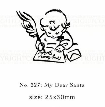"My Dear Santa” - Krimgen Rubber Stamp