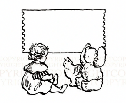 Ticket Frame - Krimgen Rubber Stamp