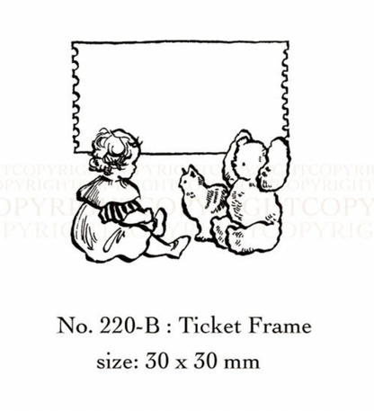 Ticket Frame - Krimgen Rubber Stamp