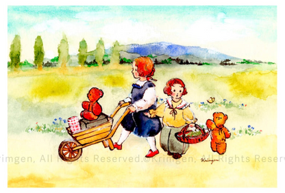 Going to Market - Krimgen postcard