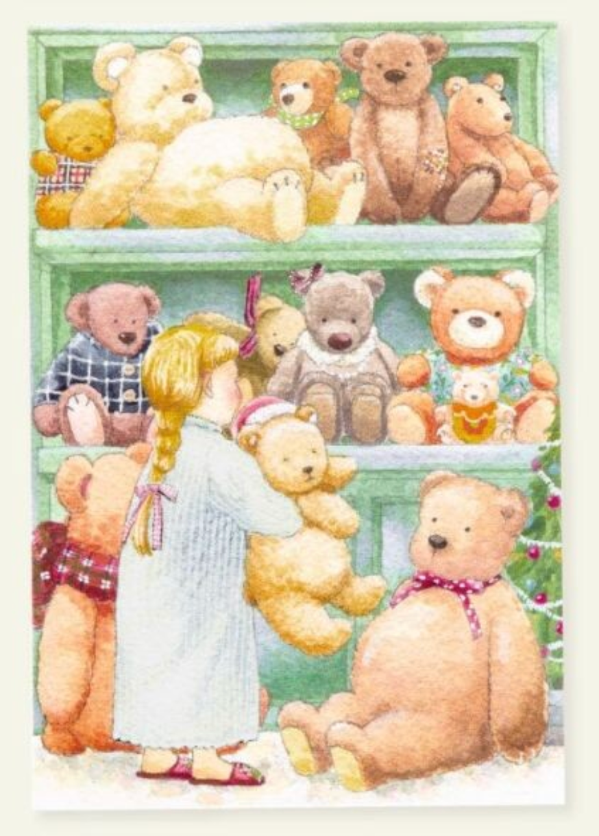 Not a stuffed animal - World1 Art Creators Christmas card