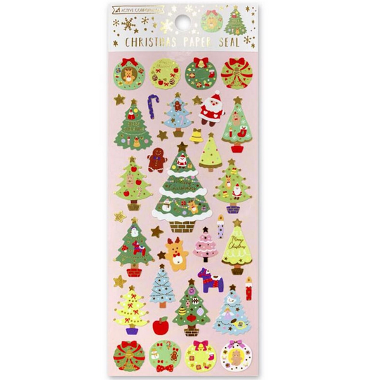 Christmas paper seal / Christmas stickers