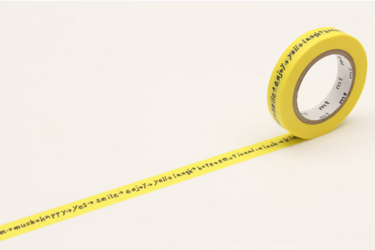 shiritori yellow - mt x minä perhonen - masking tape