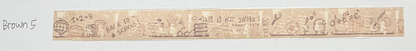 Washi Tape Sampler - 0.5m - brown collection 2