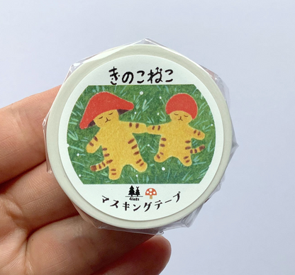 Mushroom Cat #2 - 4Legs washi tape