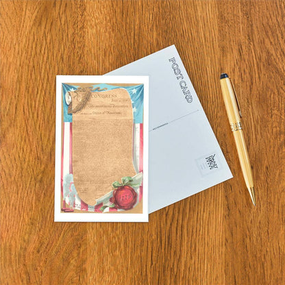 The Declaration of Independence - Found Image postcard