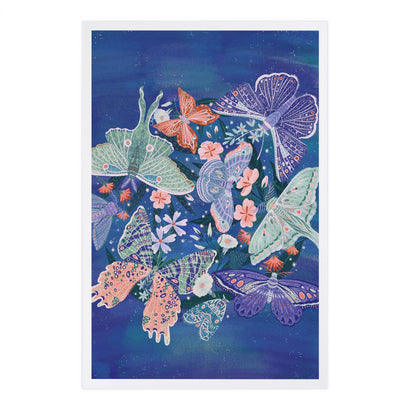 Luminous Butterflies - Lantern Press Postcard