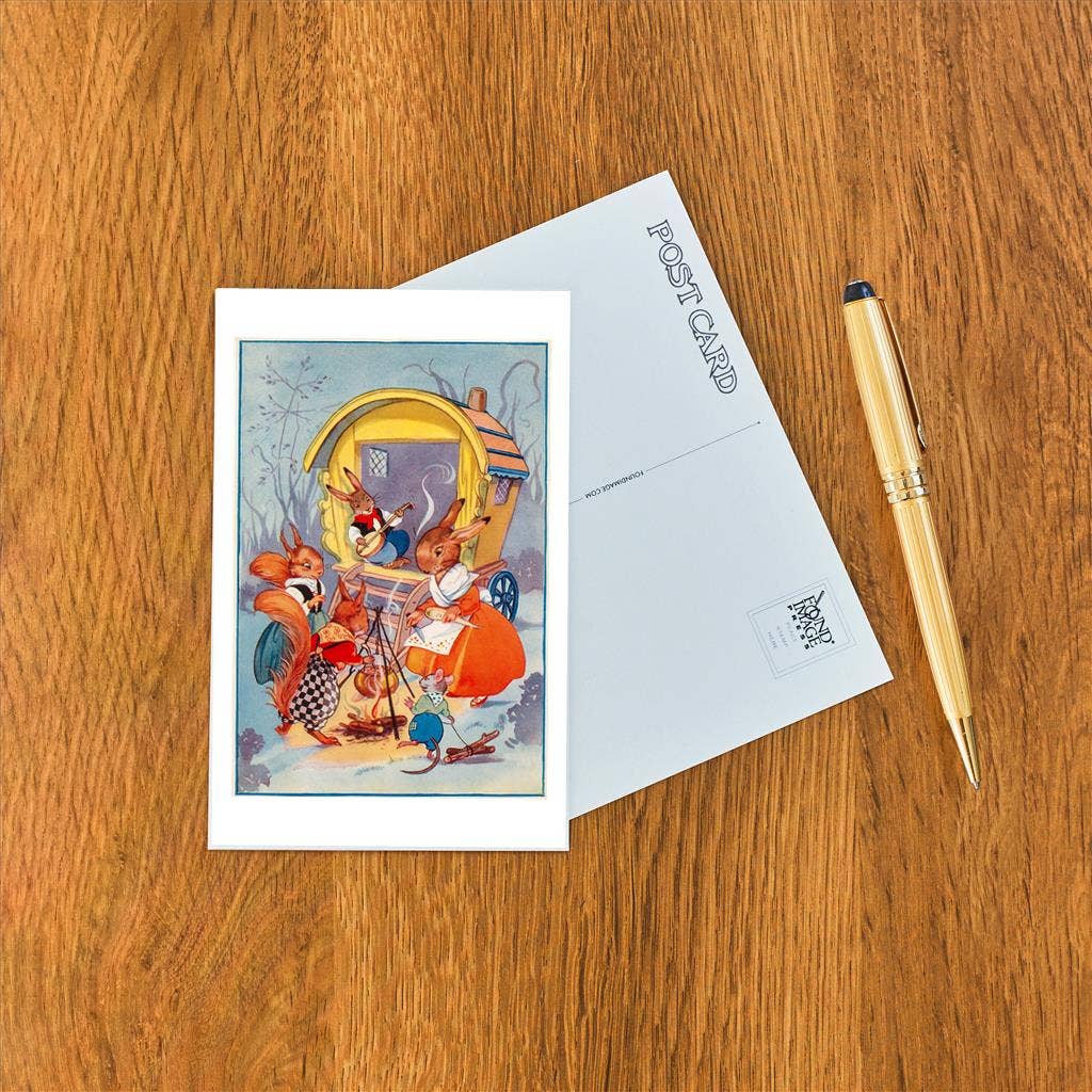 Woodland Creature Gypsies - Found Image postcard