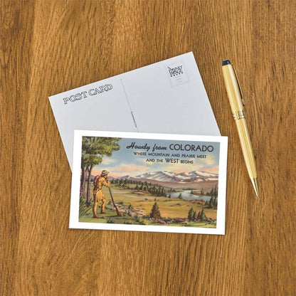 Howdy from Colorado, Mountain Man - Found Image postcard
