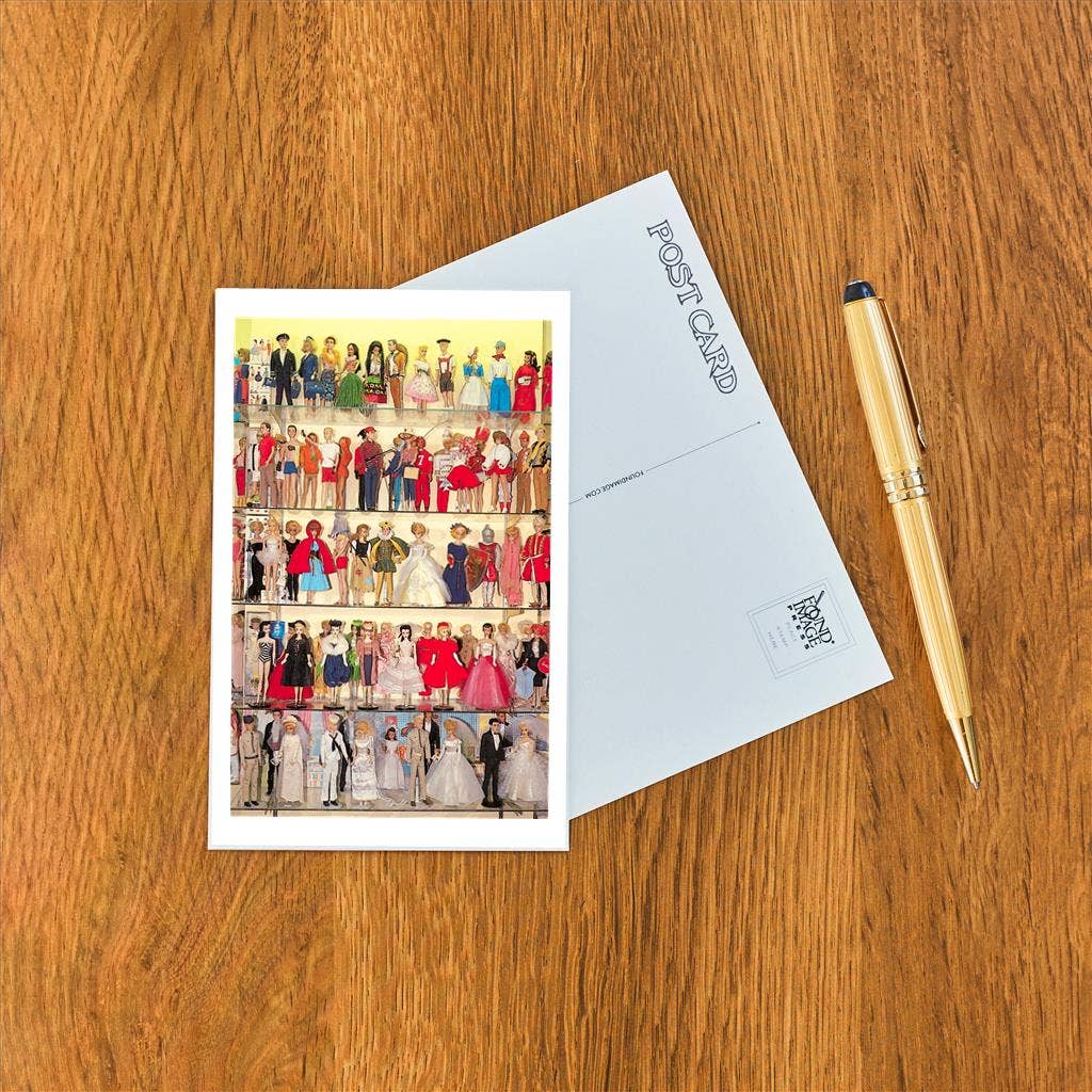 Barbie Doll Collection - Found Image postcard