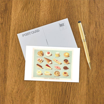 Variety of Fancy Pastries - Found Image postcard