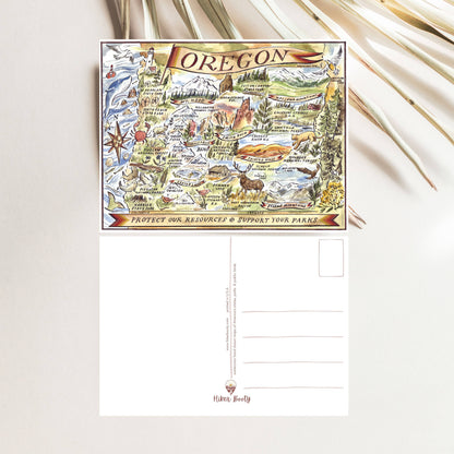 Oregon Public Lands - Hiker Booty Postcard