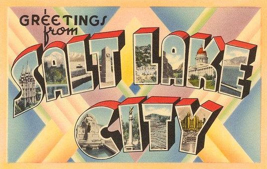 Greetings from Salt Lake City, Utah - Found Image postcard