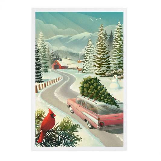 Holiday Tradition Christmas - Lantern Press Postcard