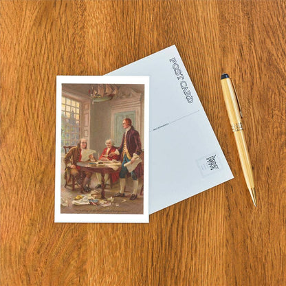 Drafting the Declaration of Independence - Found Image postcard