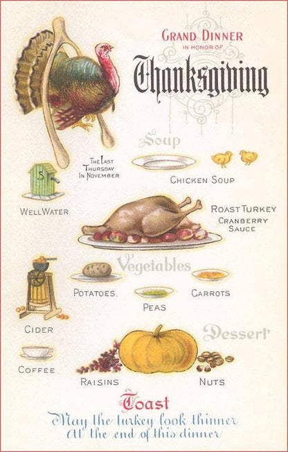 Traditional Dishes - Found Image postcard