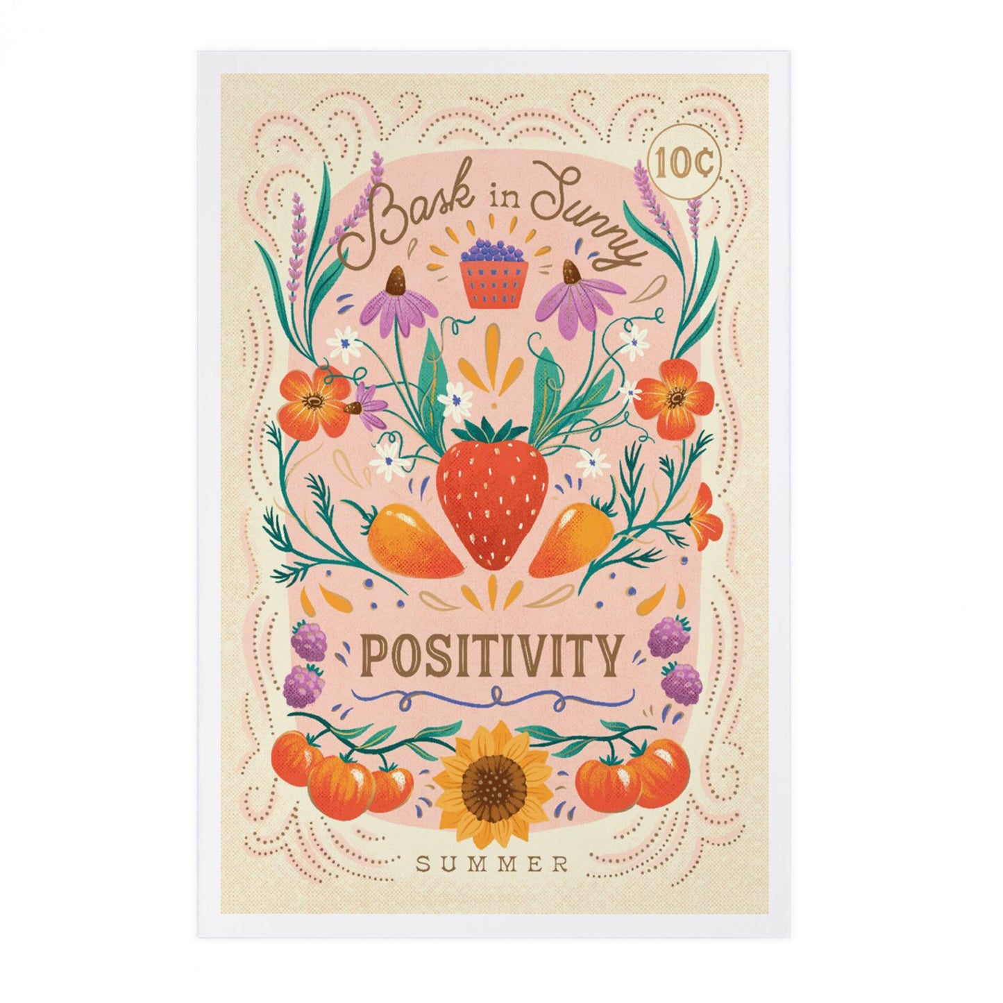 Seasons Mantra, Summer - Lantern Press Postcard