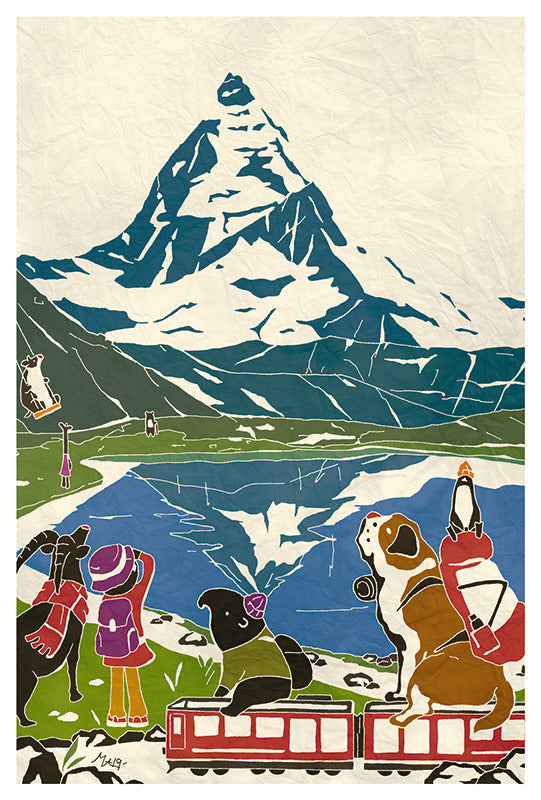Matterhorn - Switzerland Europe1  - Adachi Masato - Who Mails postcard