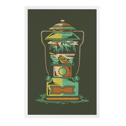 Lantern, Distressed Vector - LanternPress postcard