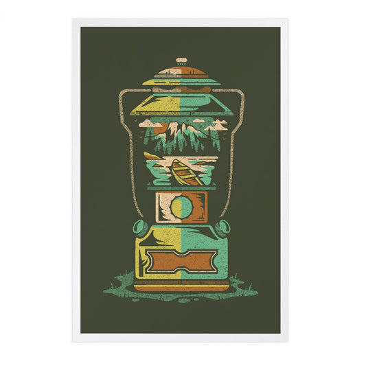 Lantern, Distressed Vector - LanternPress postcard