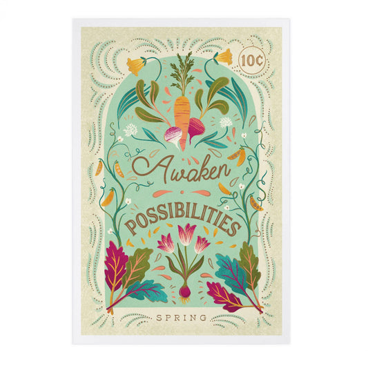 Seasons Mantra, Spring - Lantern Press Postcard