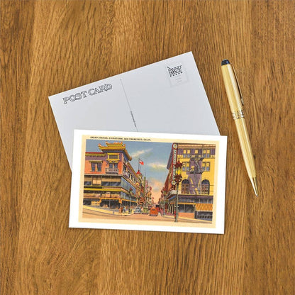 Grant Avenue, Chinatown, San Francisco, Calif - Found Image postcard
