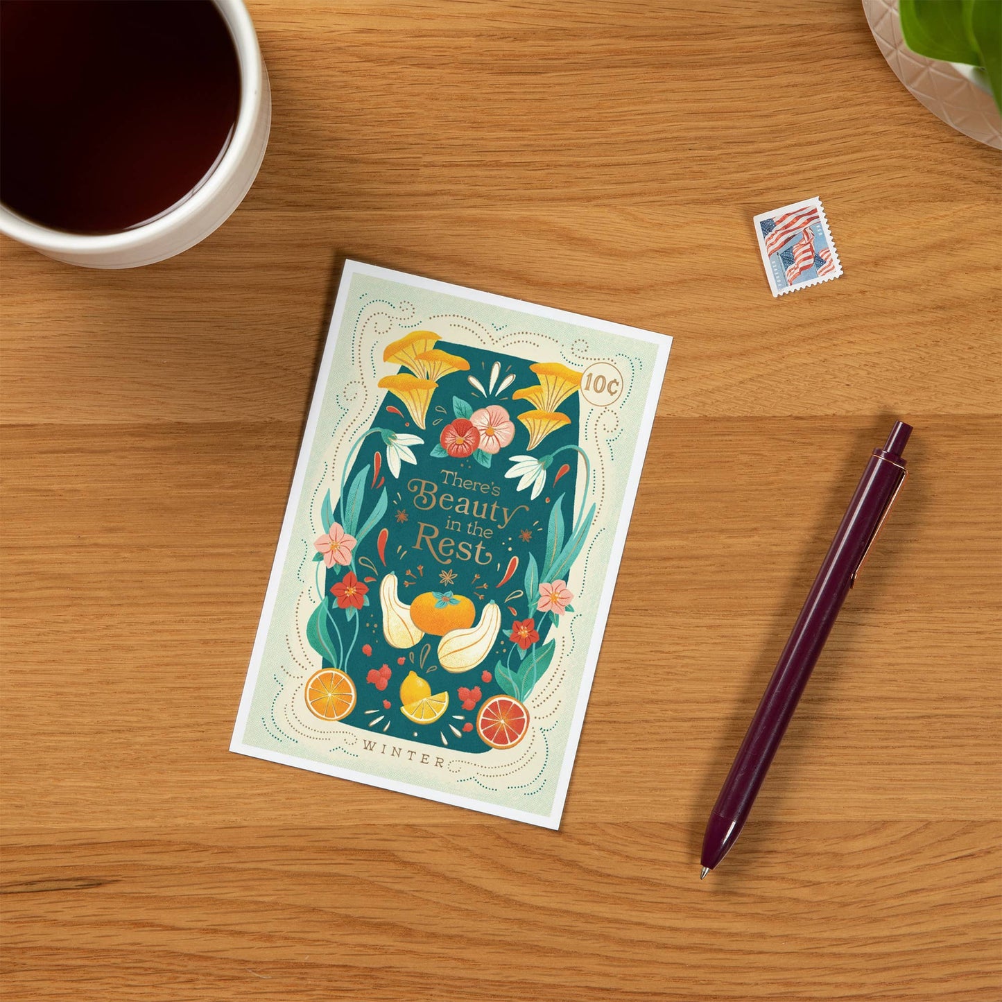 Seasons Mantra, Winter - Lantern Press Postcard