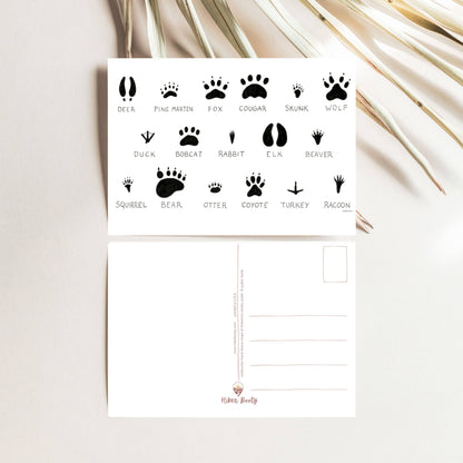 Animal PNW Prints Chart - Hiker Booty Postcard