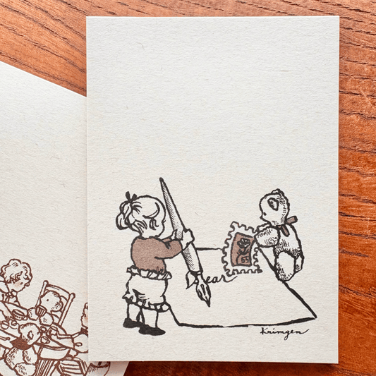 Writing a Letter (Brown) - Krimgen Memo Pad
