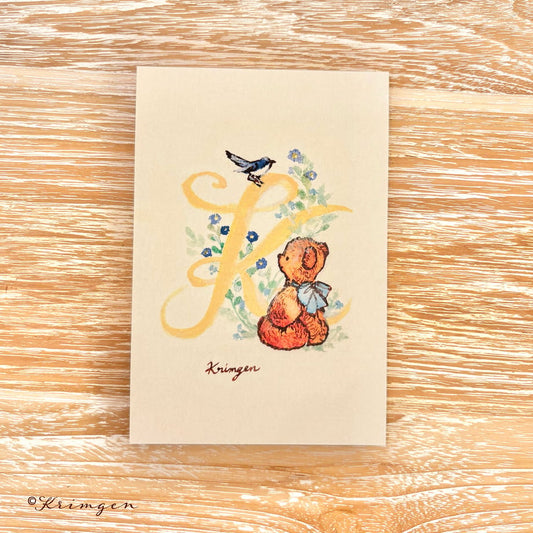 "K" - Krimgen postcard