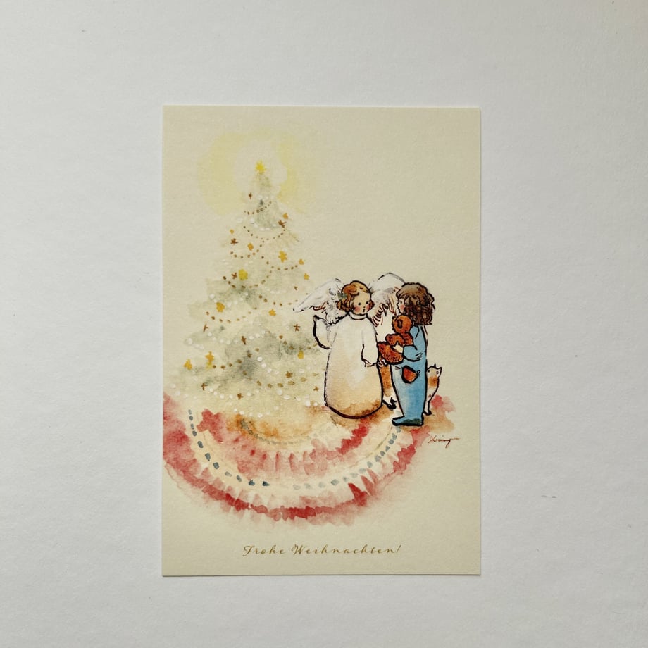 A friend love Chrsitmas Tree - Krimgen postcard