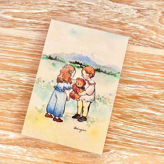 Introducing my Firiend - Krimgen postcard