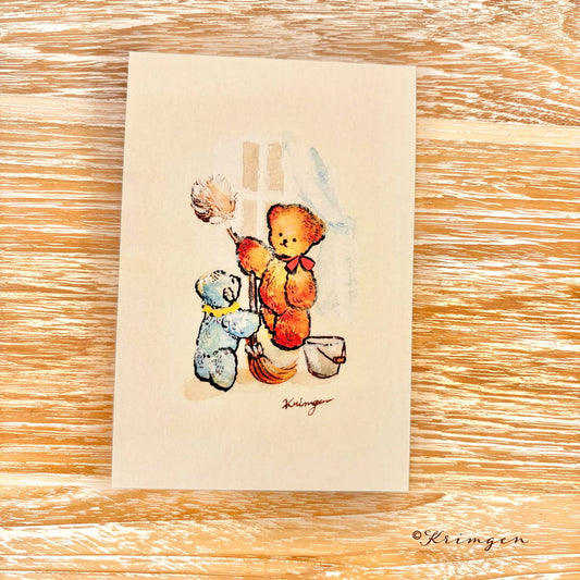 Cleaning - Krimgen postcard