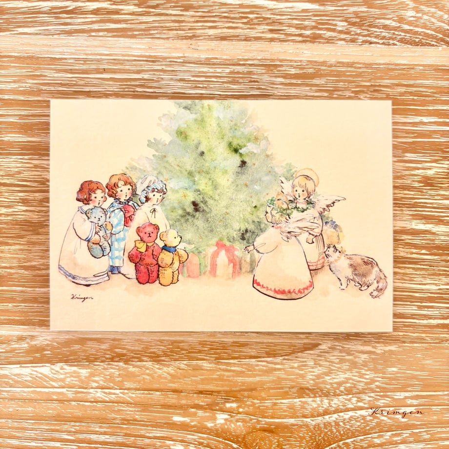 Three Kinds Seeing Angels - Krimgen postcard