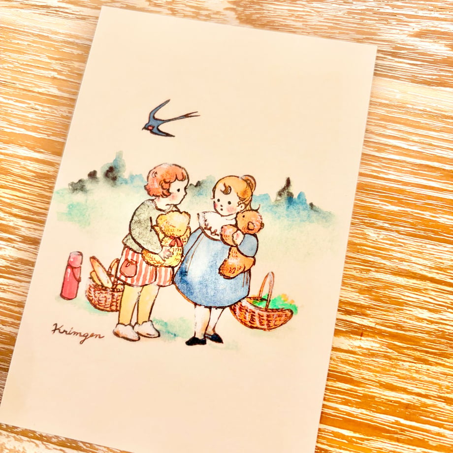 Shall we play with teddy bears? - Krimgen postcard