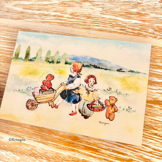 Going to Market - Krimgen postcard